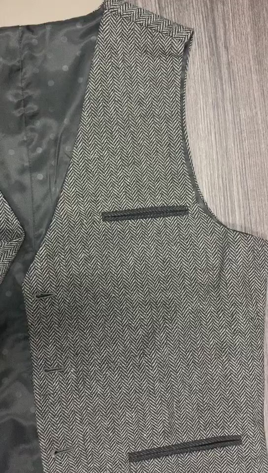 Tweed Herringbone en tweed pour hommes décontractés